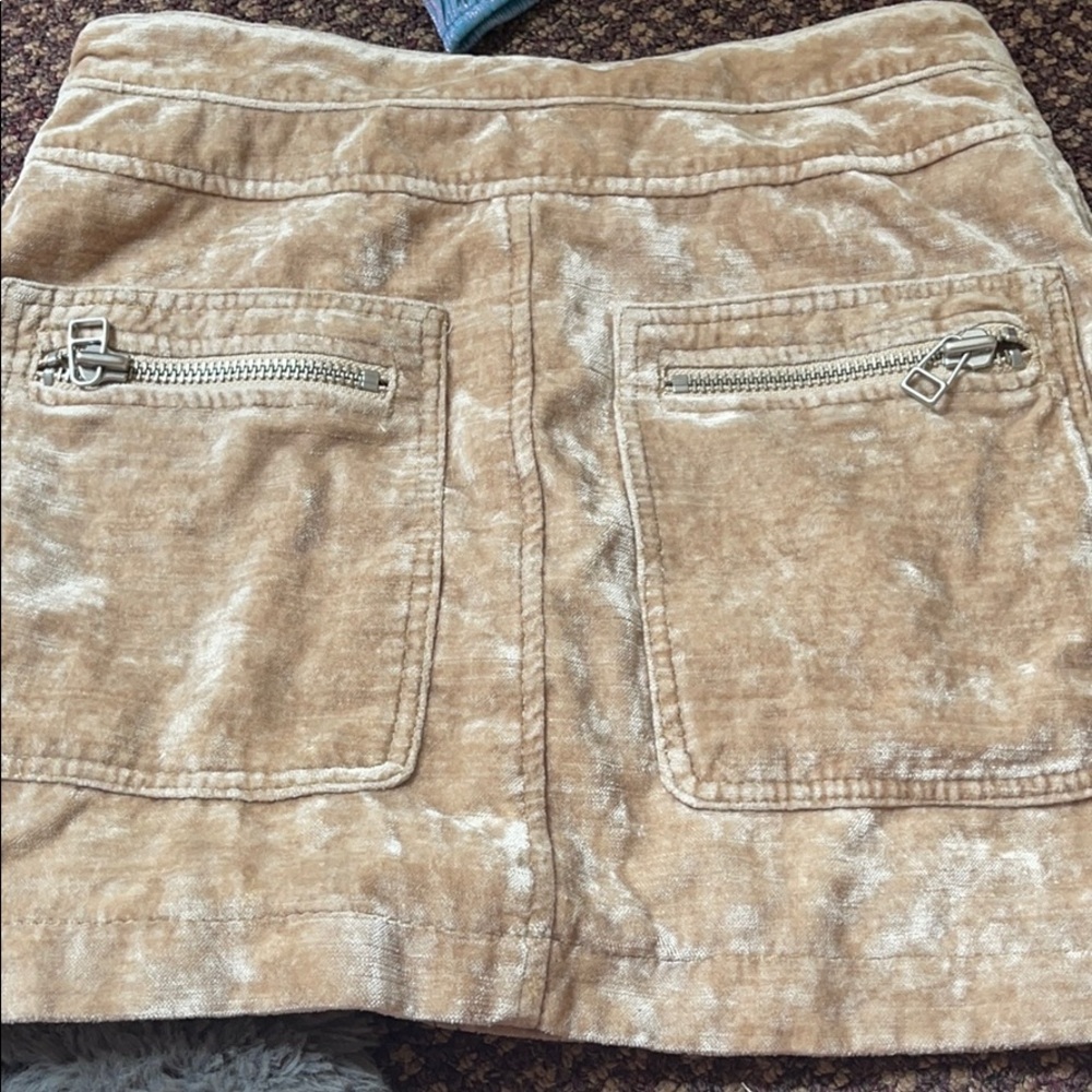 Free people velvet skirt